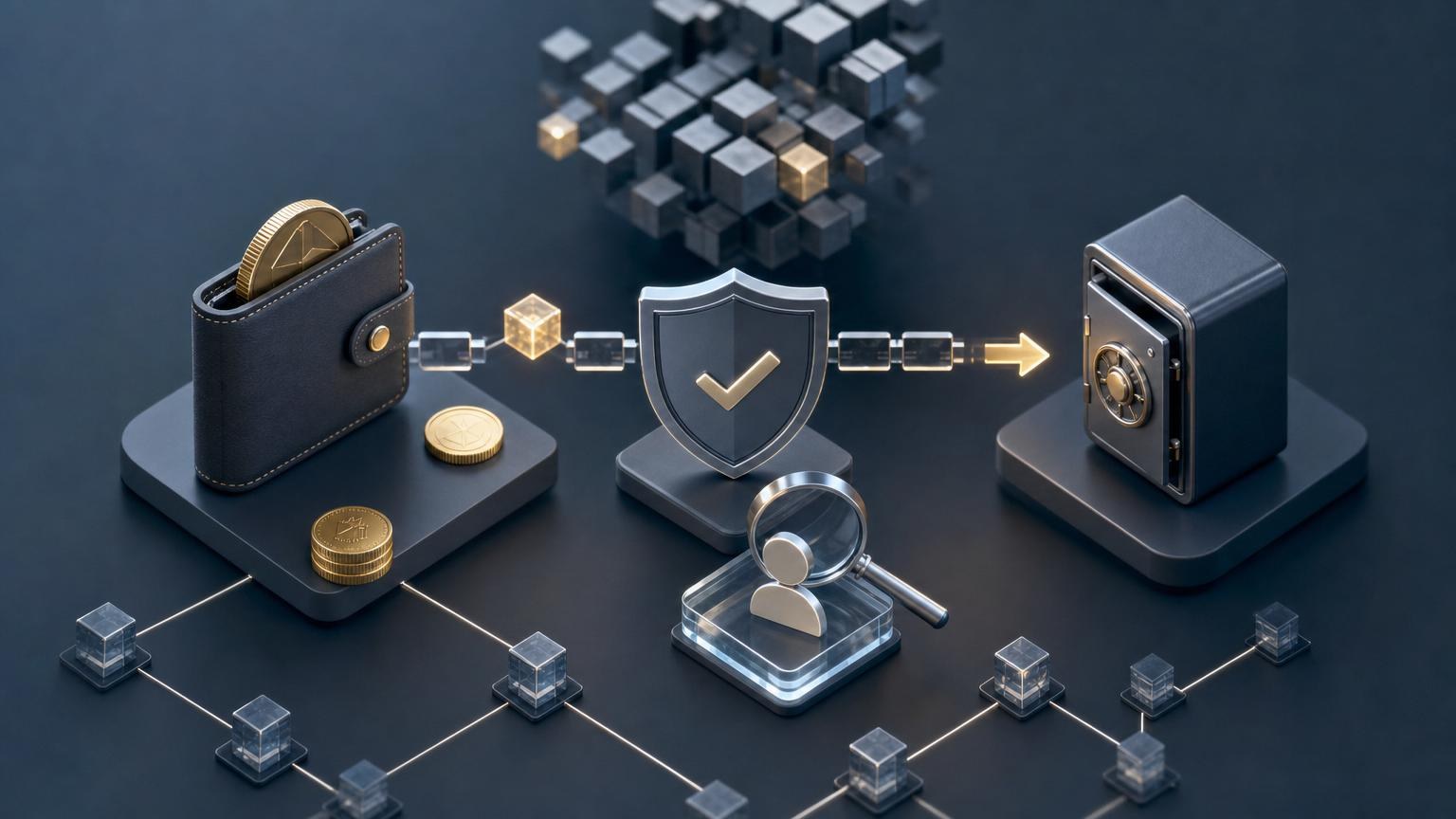 A beginner reviewing a cryptocurrency address, network, amount, and transaction details before approving a transfer